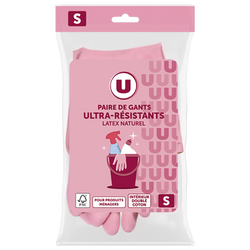 U Gant ménage ultra résistant latex taille S