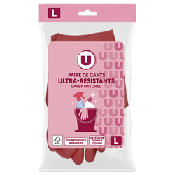 U Gant ménage ultra résistant latex taille L