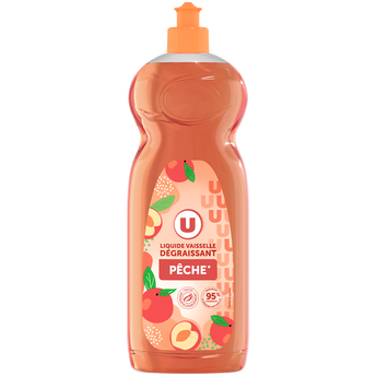 U Liquide vaisselle velours de pêche flacon de 750ml