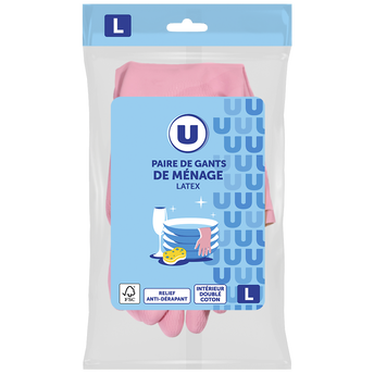 U Gants de ménage taille L