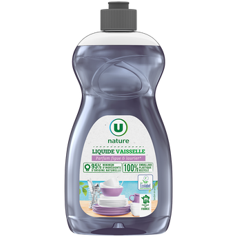 U NATURE Liquide vaisselle parfum figue/laurier 500ml
