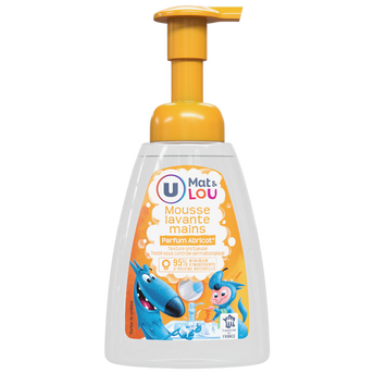 U Mousse lavante mains Abricot - 250ml