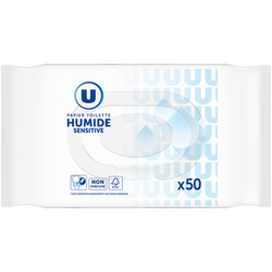 U Papier toilette humide sensitive x50