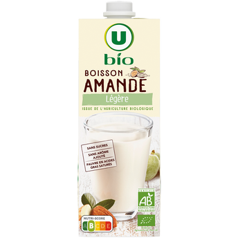 U BIO Boisson végétale amande légère 1l