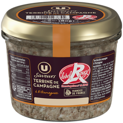 U SAVEURS Terrine de campagne à l'armagnac 180g