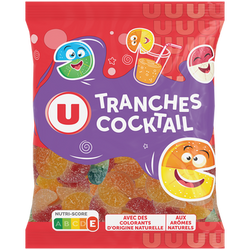 U Confiserie Tranches cocktail - sachet 250g
