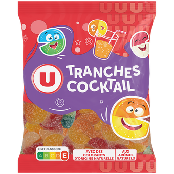 U Confiserie Tranches cocktail - sachet 250g