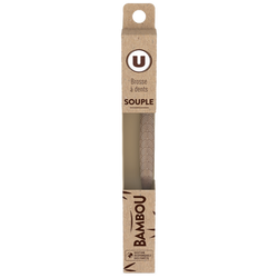 U Brosse à dents bambou souple x1