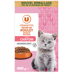 U Croquettes pour chaton riches en poulet 400g