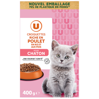 U Croquettes pour chaton riches en poulet 400g