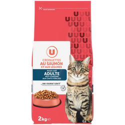 U Croquettes au saumon aux légumes pour chat 2kg