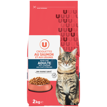 U Croquettes au saumon aux légumes pour chat 2kg