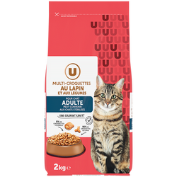 U Croquettes au lapin & aux légumes pour chat 2kg