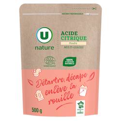 U NATURE Acide citrique sachet 500g
