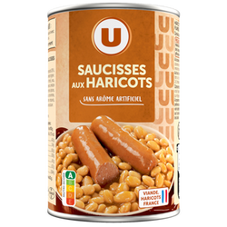 U Saucisse haricot boîte 1/2 420g