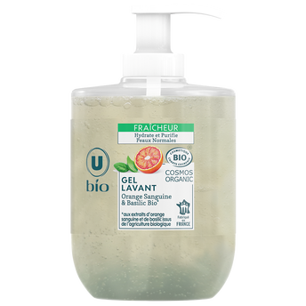 U BIO Crème lavante bio fraicheur orange sanguine basilic 300ml