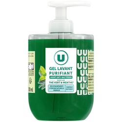 U Gel lavant purifiant thé menthe pompe 300ml