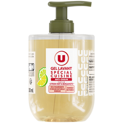 U Gel lavant cuisine citron bergamote pompe 300ml