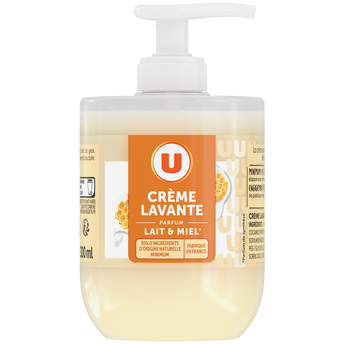 U Crème lavante lait et miel 300ml