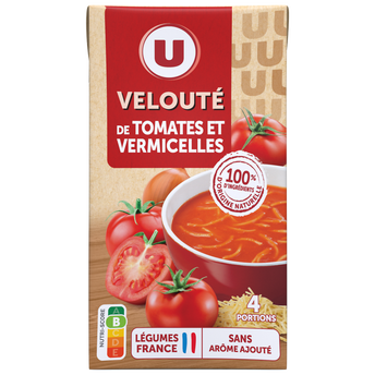 U Soupe Velouté tomates vermicelles brique 1L