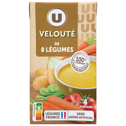 U Soupe Velouté aux 8 légumes 1 litre