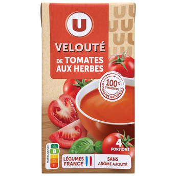 U Soupe Velouté de tomates brique 1 litre