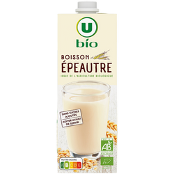 U BIO Boisson épeautre sans sucres ajoutés brique 1 litre