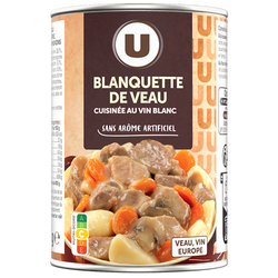 U Blanquette de veau - Boîte de 400g