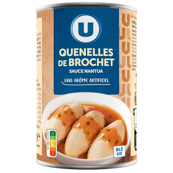 U Quenelles de brochet sauce nantua aromatisée Boîte 1/2 de 400g