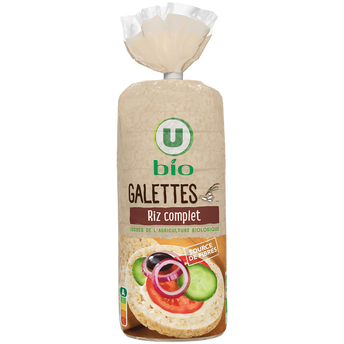 U BIO Galettes de riz complet 130g