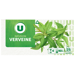 U Infusion verveine U - Boîte de 25 sachets 33g