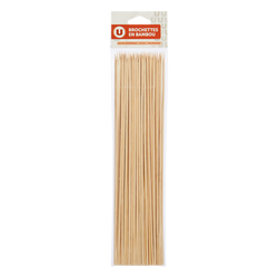 U Brochette en bambou 30cm x50