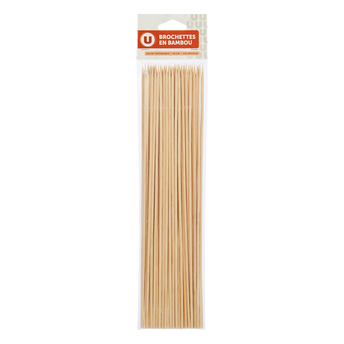 U Brochette en bambou 30cm x50