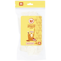 U Gants non doubles ARIX taille S X10