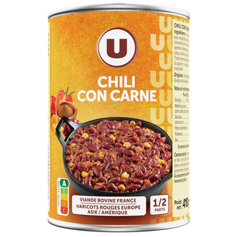 U Chili con carne boîte 1/2 410g