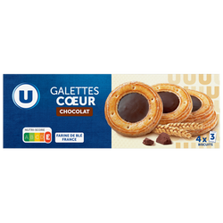 U Galettes coeur chocolat 120g
