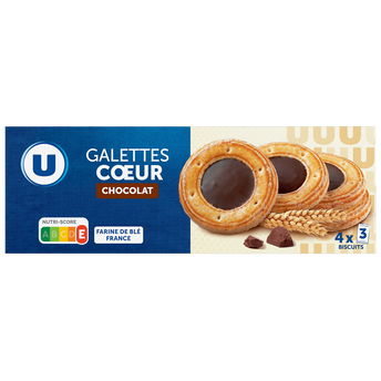 U Galettes coeur chocolat 120g