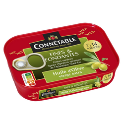 Petites sardines Sprats à l'huile d'olive vierge extra - CONNÉTABLE -106g