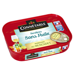 Sardines Pêche Responsable marinade au muscadet sans huile CONNETABLE,115g 1/6