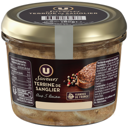 U SAVEURS Terrine de sanglier aux 5 baies 180g