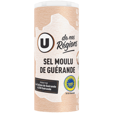U DE NOS REGIONS Sel moulu de Guerande 250g