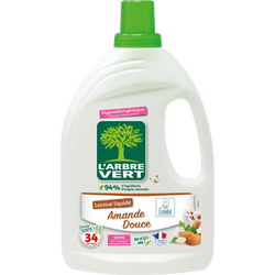 L'ARBRE VERT - Lessive liquide - Amande - 34 lavages - 1.53 l