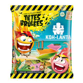 Bonbons TETE BRULEES Koh Lanta, sachet 150g