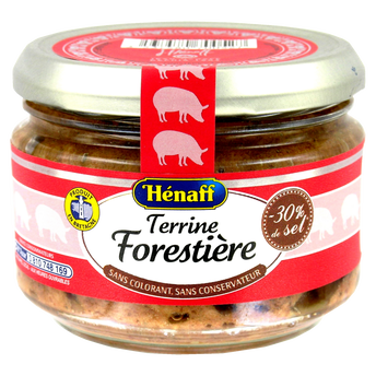 Terrine forestière HENAFF, bocal de 180g
