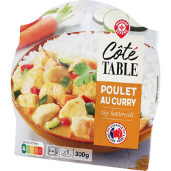 Emincé poulet Côté Table Sauce curry - 300g