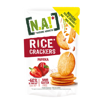 Crackers paprika N.A rice, sachet de 85g
