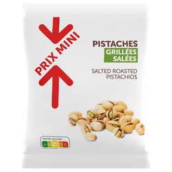 Pistaches grillées salées PRIX MINI sachet 200G