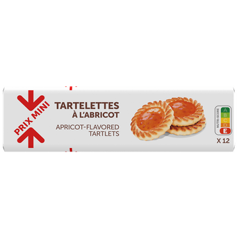 / Tartelettes à l'abricot PRIX MINI - 200g