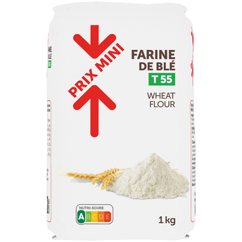 Farine de blé T55 PRIX MINI - 1kg
