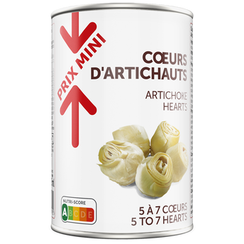 Coeurs d'artichauts PRIX MINI - Boîte 240g
